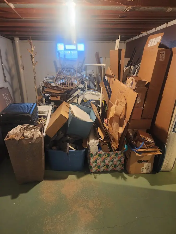 Roll-off dumpster container at job site for 6 Yard Dumpster Rental in Shasta Lake